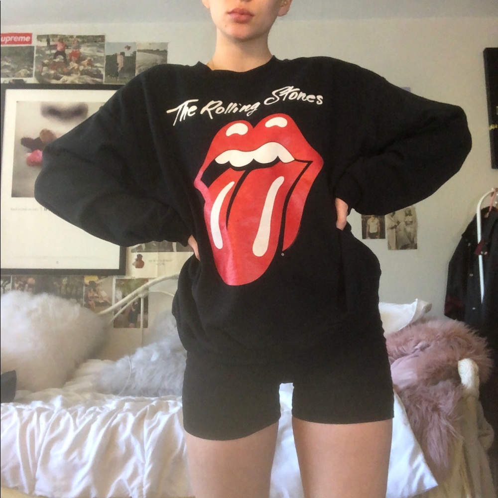 The Rolling Stones crewneck black sweater